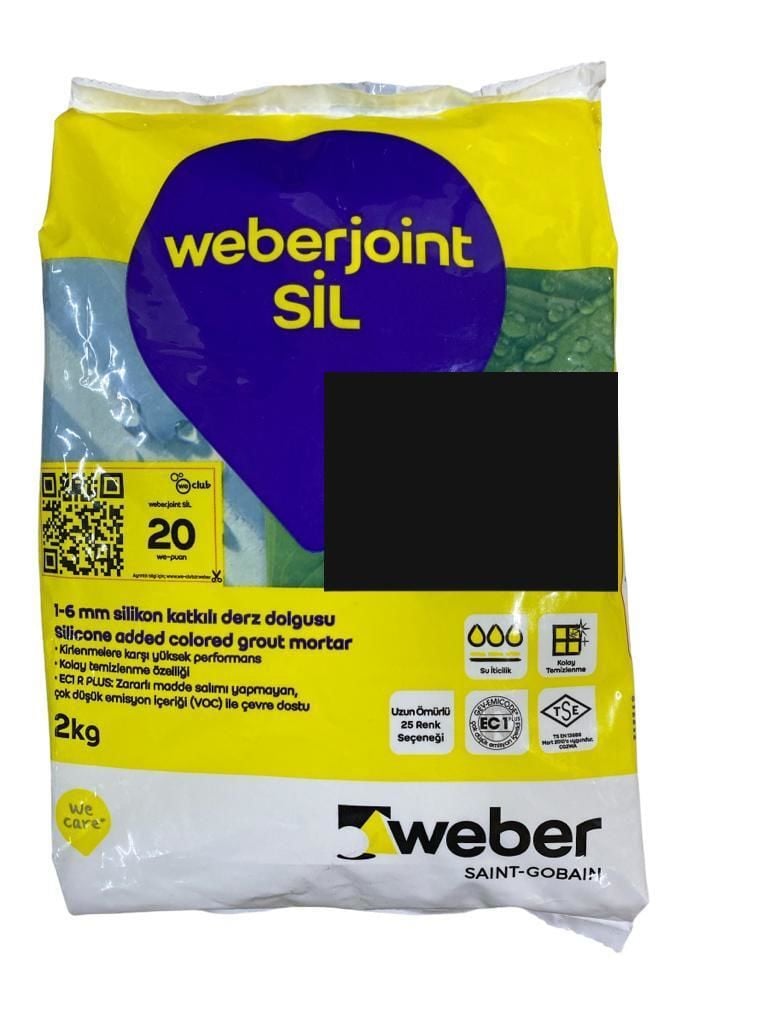 CLZ202 Weber Joint Sil 413 Siyah Derz Dolgu 2 Kg