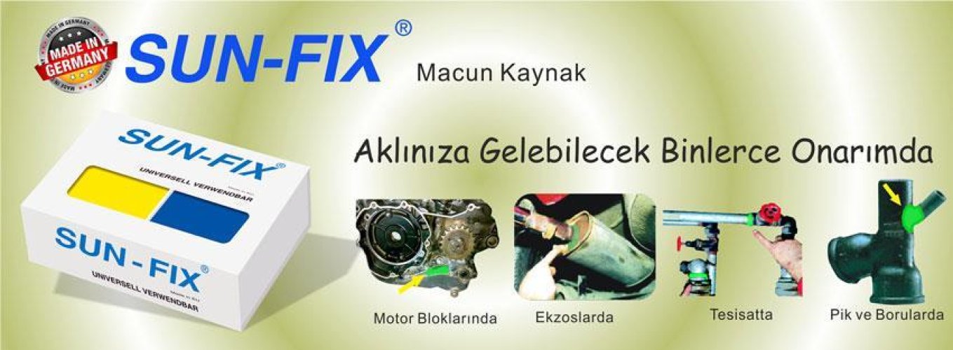 SUN FİX Üniversal Kaynak Macunu 100 Gr