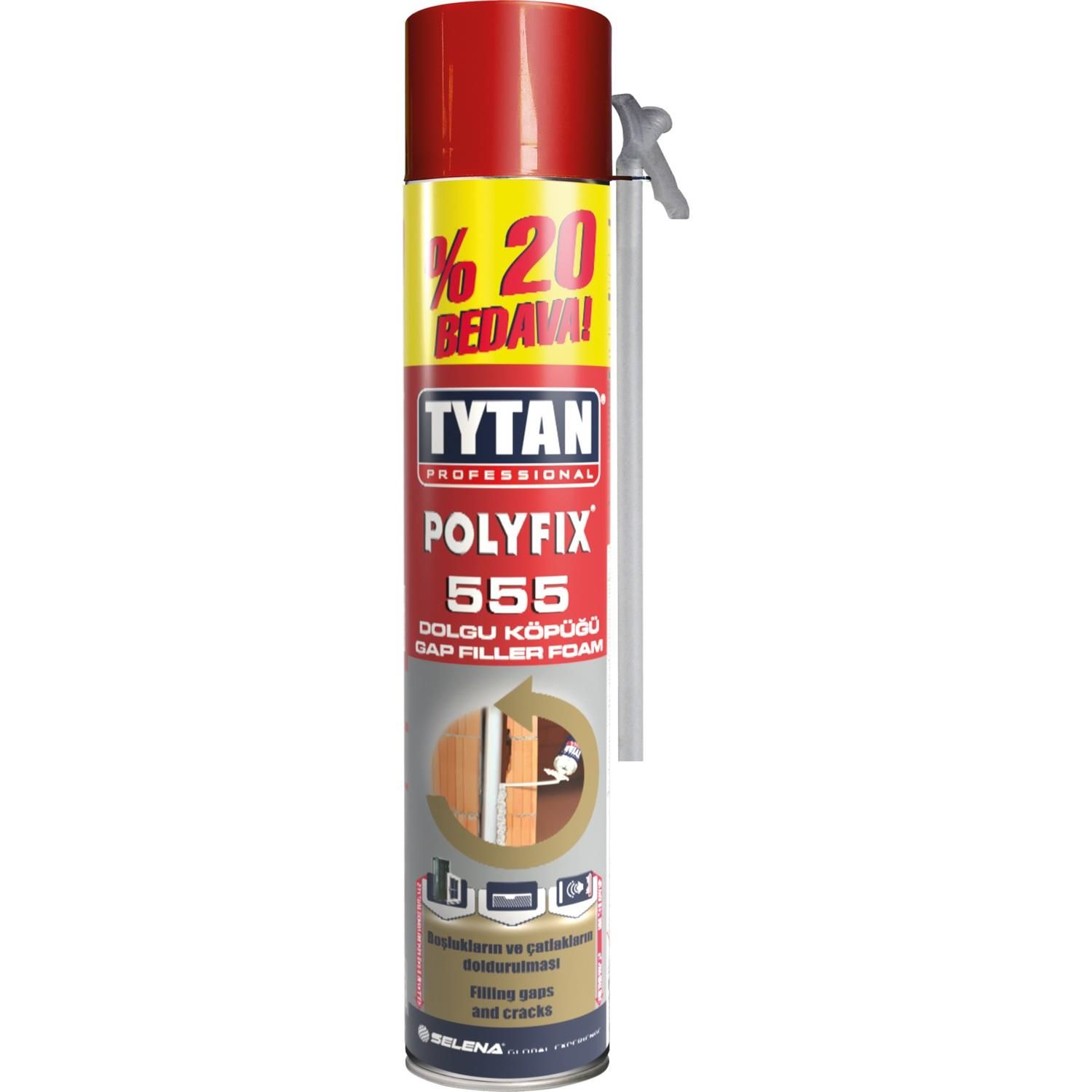 CLZ202 Tytan Polyfix 555 Poliüratan Montaj Köpüğü 555 gr