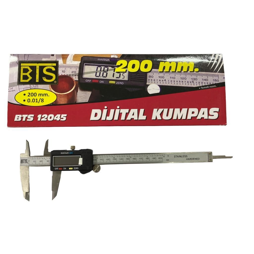 CLZ202 Bts 12045 Dijital Kumpas 200 mm