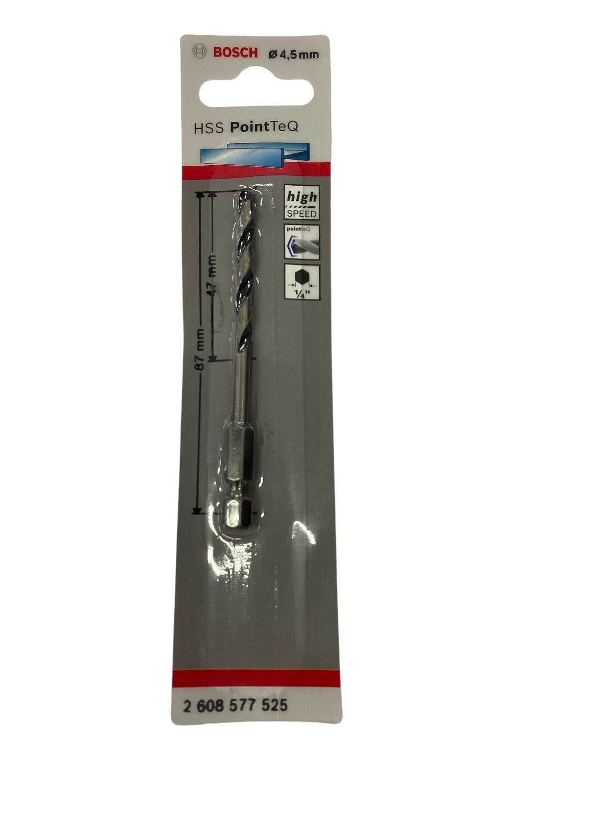 Point TeQ Altıgen Şaftlı Hss Matkap Ucu 4,5 mm Point TeQ Altıgen Şaftlı Hss Matkap Ucu 4,5 mm