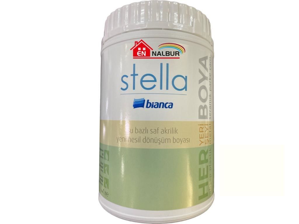 CLZ202 Bianca Stella 1087 Kırık Beyaz Su Bazlı Saf Akrilik Boya 1 Litre