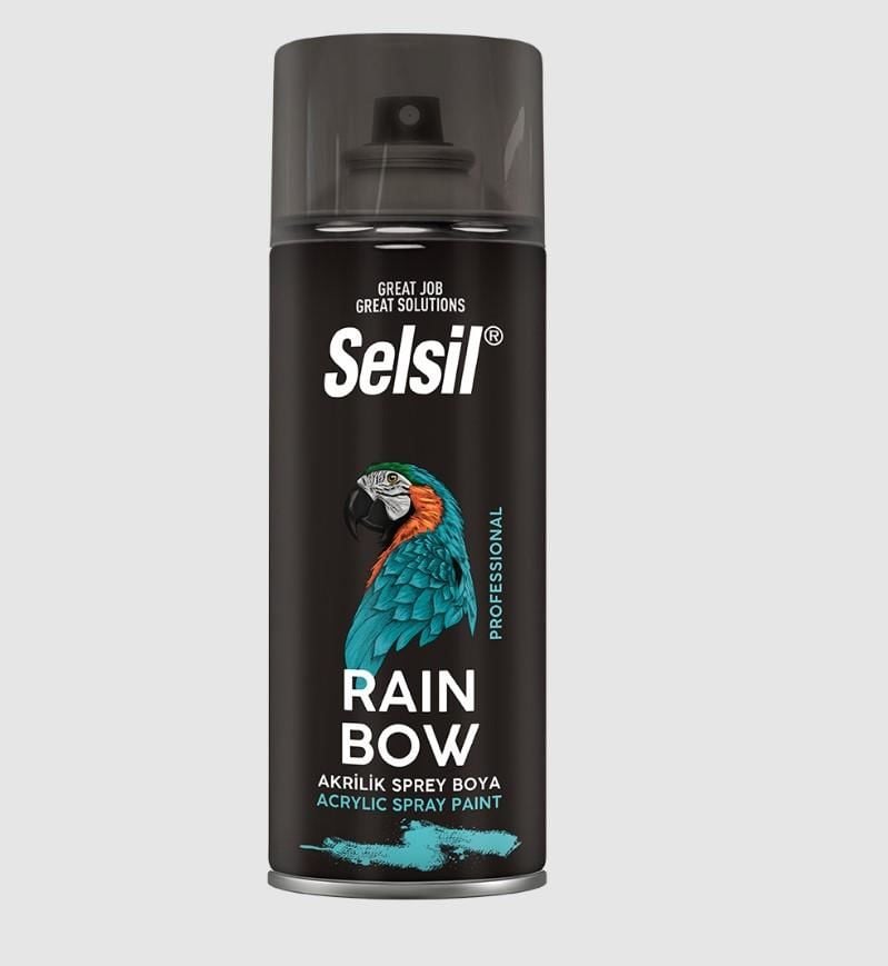Selsil Rainbow Akrilik Sprey Boya 9005 Mat Siyah Selsil Rainbow Akrilik Sprey Boya 9005 Mat Siyah