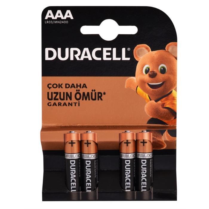 CLZ202 Duracell Alkalin Pil AAA 4'' lü Paket
