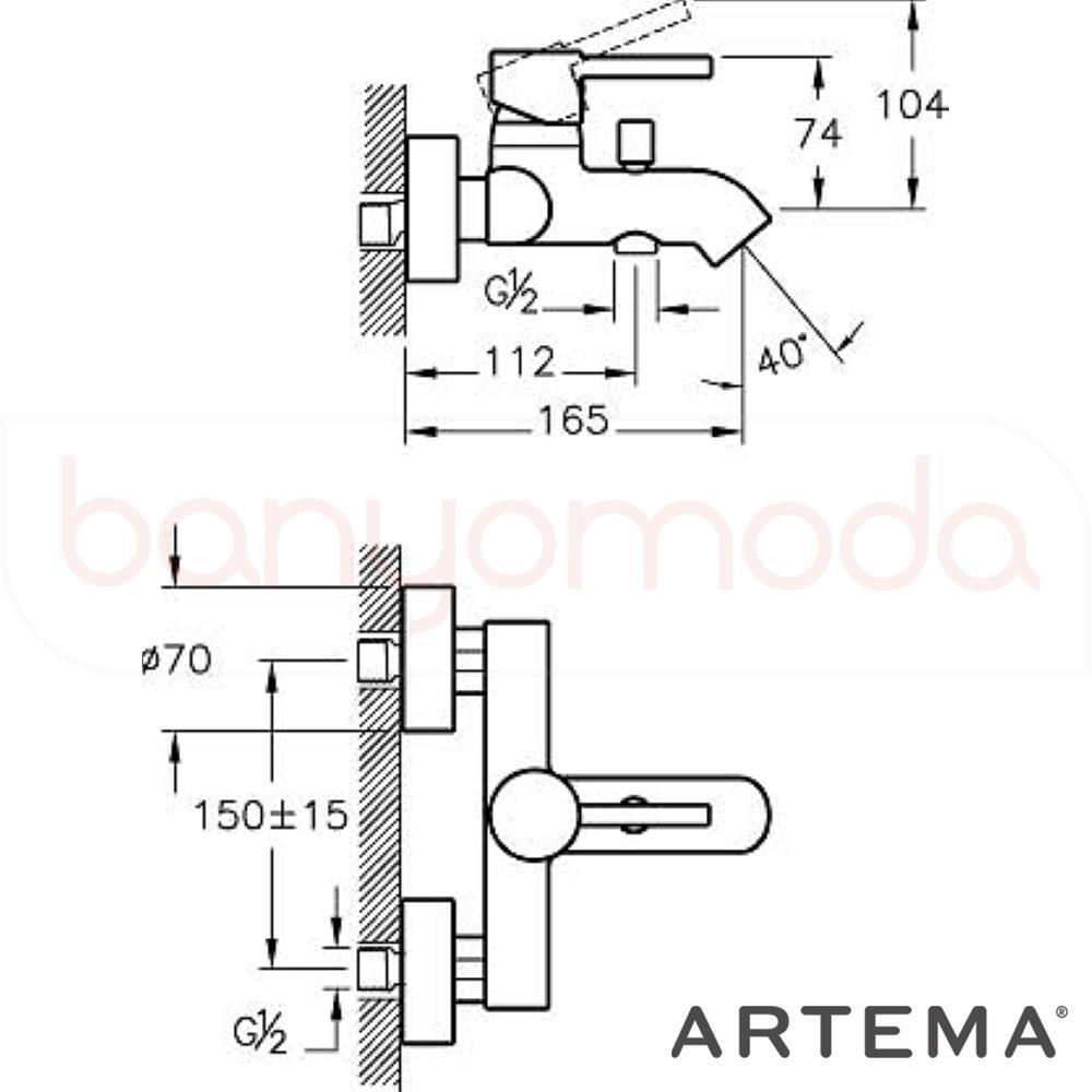 CLZ202 Artema A41994 Minimax S Banyo Bataryası