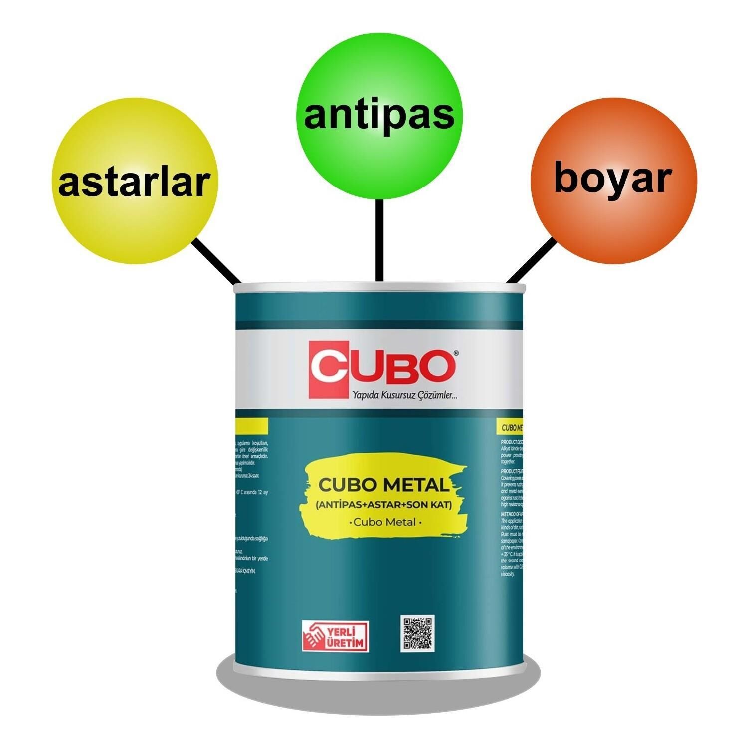 Cubo Metal Pas Boyası Nefti Yeşil 0,75 Litre Cubo Metal Pas Boyası Nefti Yeşil 0,75 Litre