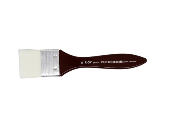 CLZ202 Rich Zemin Fırçası No 1,5 3500 Seri Beyaz Kıllı Uç 4 cm