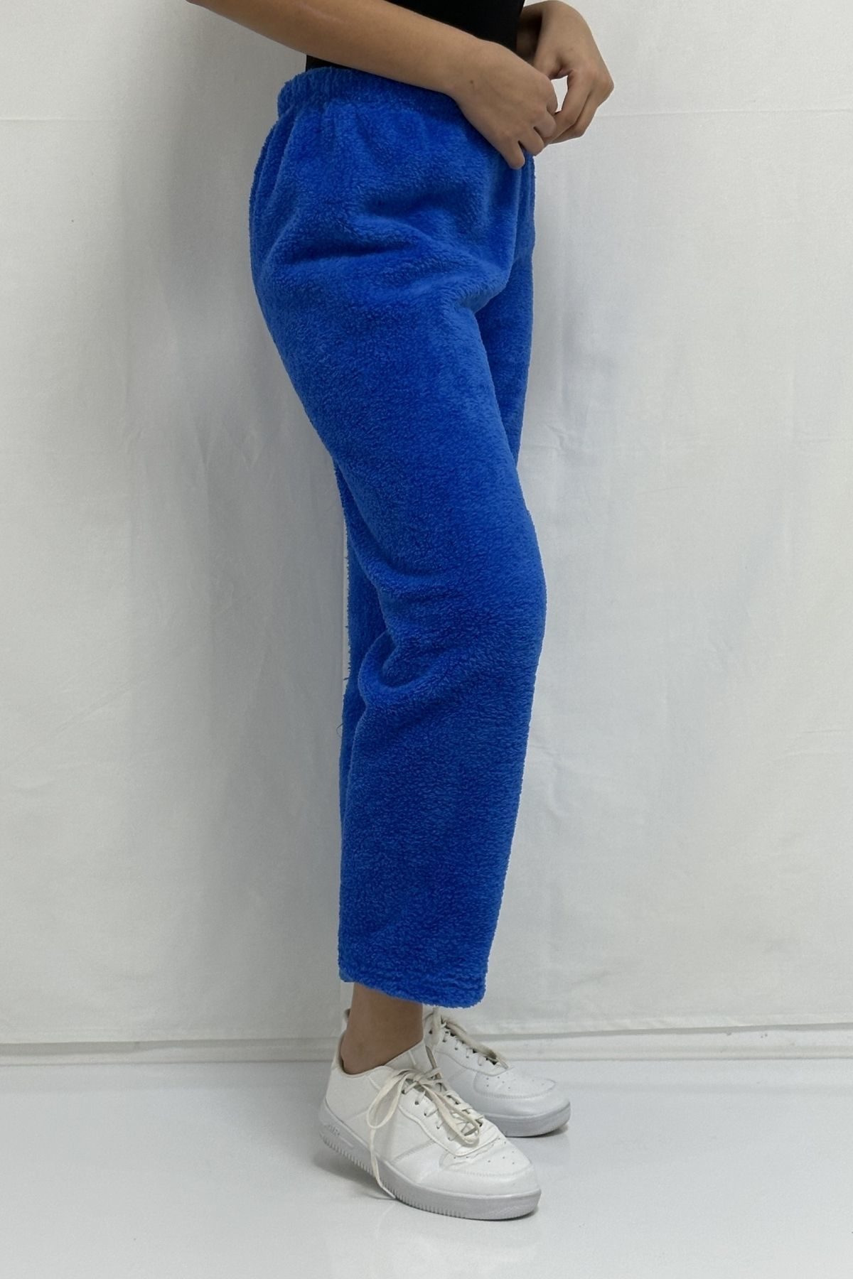 CLZ944 Peluş Pijama Altı Mavi