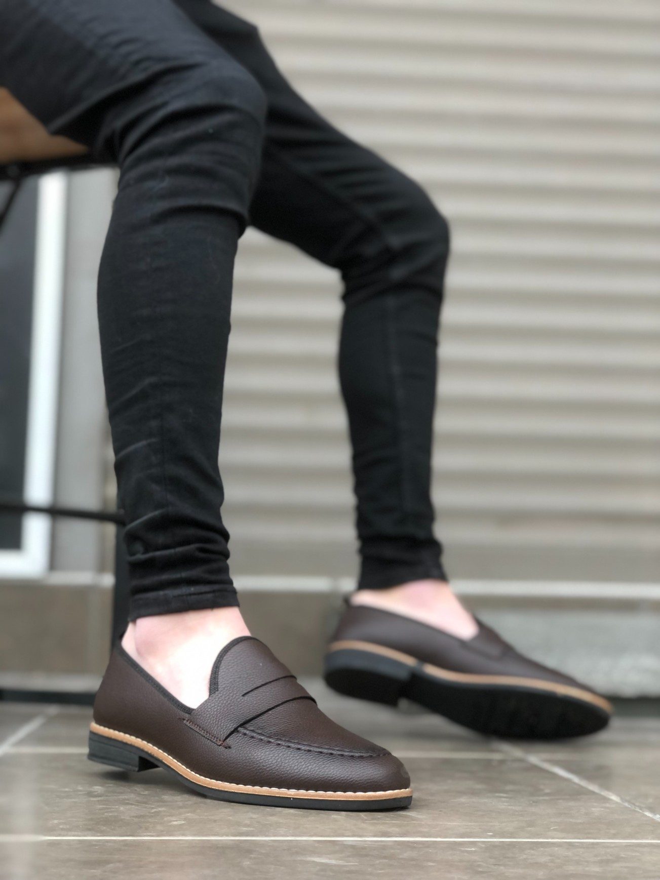 CLZ946 Corcik Kahve Cilt Klasik Erkek Ayakkabısı
