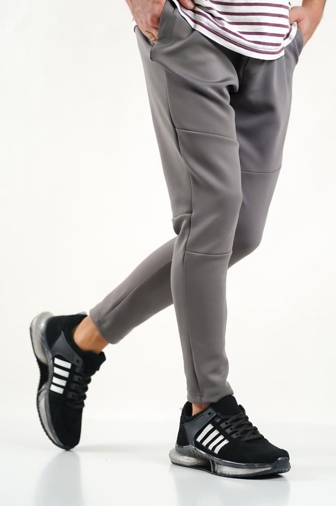 CLZ946 Tarz Sneakers  Ithal Taban Siyah Beyaz Çizgi Spor Ayakkabısı