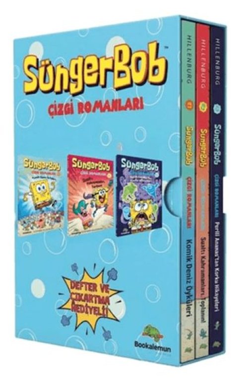 Süngerbob Çizgi Romanları- 3 Kitap Kutulu Set Süngerbob Çizgi Romanları- 3 Kitap Kutulu Set