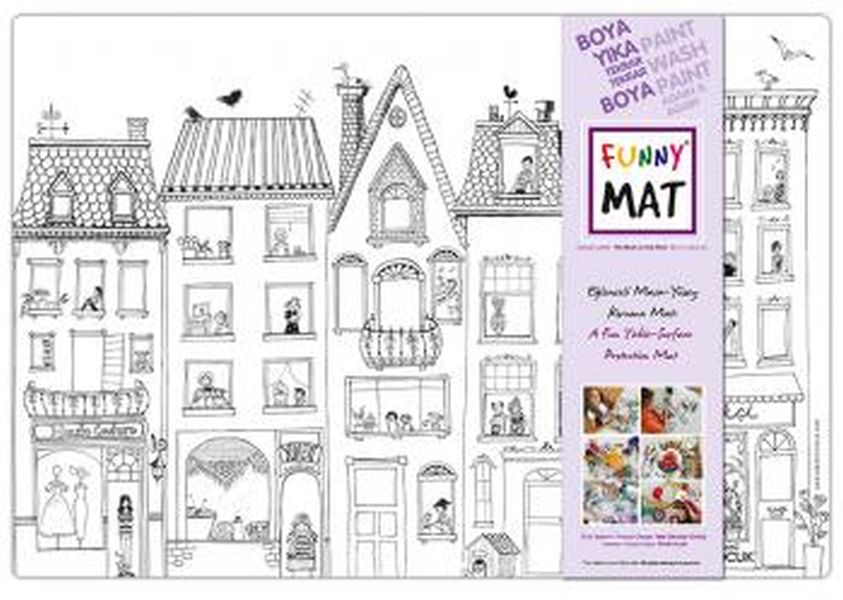 Funny Mat - Çatıdaki Leylek (Küçük Boy) - 33,5x48cm Funny Mat - Çatıdaki Leylek (Küçük Boy) - 33,5x48cm