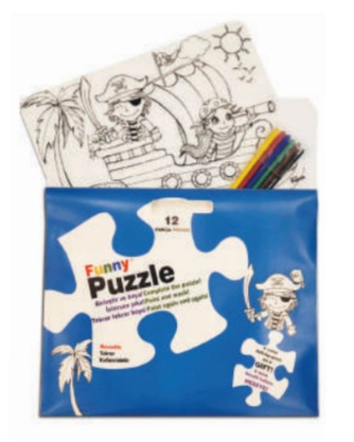Funny Mat Puzzle - Korsan Adası 30x40cm Funny Mat Puzzle - Korsan Adası 30x40cm