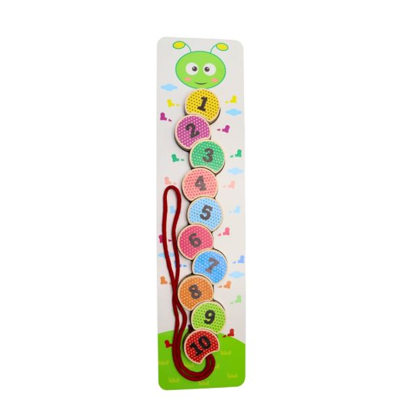 Panda Montessori Tırtıl İpe Geçirme Panda Montessori Tırtıl İpe Geçirme