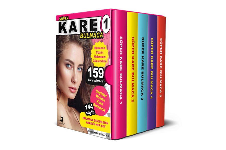 Süper Kare Bulmaca 5 Kitap – Kutulu Set Süper Kare Bulmaca 5 Kitap – Kutulu Set