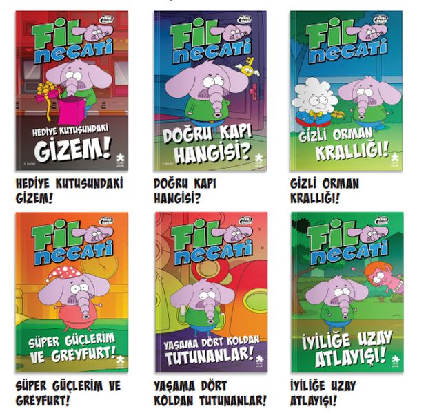Kral Şakir Fil Necati 6 Kitaplık Set Kral Şakir Fil Necati 6 Kitaplık Set
