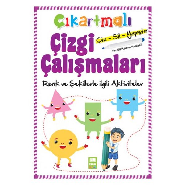 Çıkartmalı Çizgi Çalışmaları Renk ve Şekillerle İlgili Aktiviteler Çıkartmalı Çizgi Çalışmaları Renk ve Şekillerle İlgili Aktiviteler