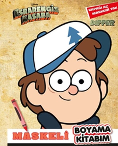 Maskeli Boyama Kitabım Dipper - Esrarengiz Kasaba