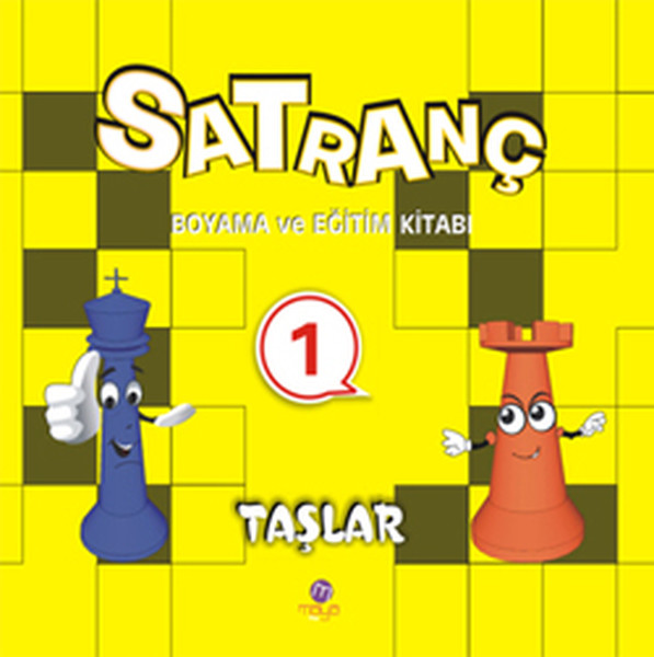 Satranç Boyama ve Eğitim Kitabı -1 / Taşlar Satranç Boyama ve Eğitim Kitabı -1 / Taşlar