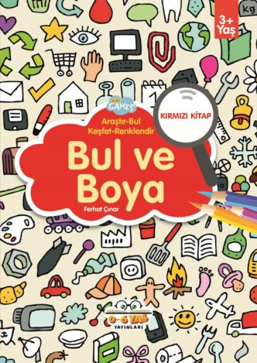 Bul ve Boya Kırmızı Kitap Bul ve Boya Kırmızı Kitap