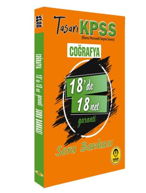 Tasarı KPSS Coğrafya 18'de 18 Net Soru Bankası