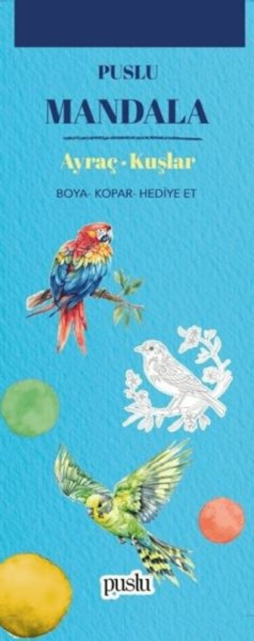 Mandala Ayraç - Kuşlar Mandala Ayraç - Kuşlar