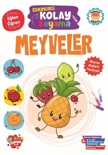 Etkinlikli Kolay Boyama -Meyveler Etkinlikli Kolay Boyama -Meyveler