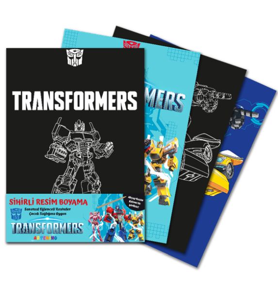 Transformers Sihirli Resim Boyama – Ahşap Kalem Hediyeli Transformers Sihirli Resim Boyama – Ahşap Kalem Hediyeli