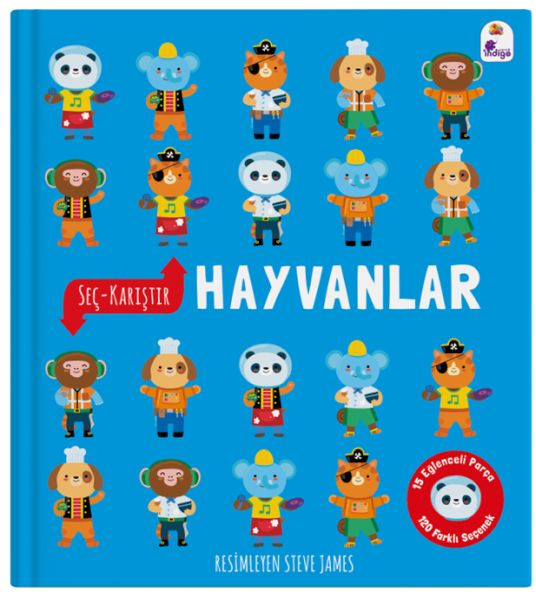 Seç – Karıştır : Hayvanlar (15 Eğlenceli Parça, 120 Farklı Seçenek) Seç – Karıştır : Hayvanlar (15 Eğlenceli Parça, 120 Farklı Seçenek)
