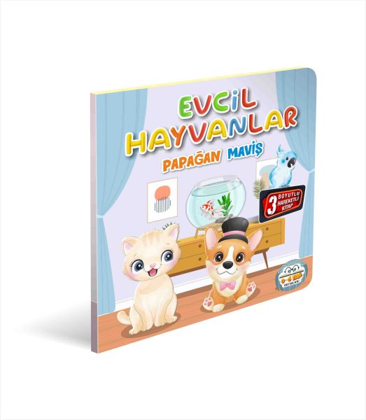 Evcil Hayvanlar Papağan Maviş 3 Boyutlu Evcil Hayvanlar Papağan Maviş 3 Boyutlu