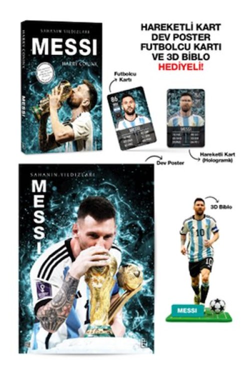 Messi - Sahanın Yıldızları - 3D Biblo Hediyeli! Messi - Sahanın Yıldızları - 3D Biblo Hediyeli!