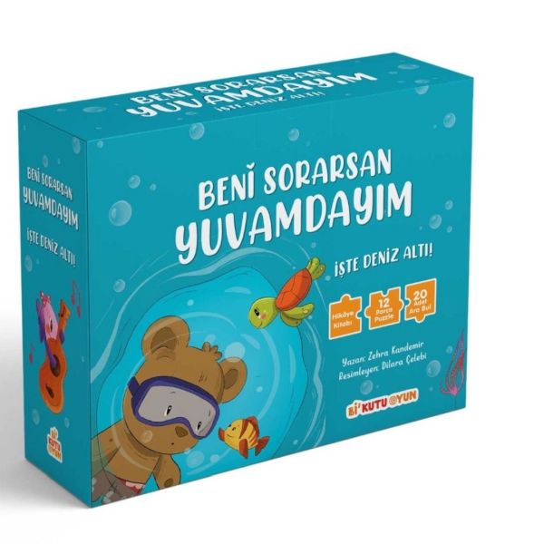 Beni Sorarsan Yuvamdayım - İşte Deniz Altı! - Kitap ve Yapboz Seti Beni Sorarsan Yuvamdayım - İşte Deniz Altı! - Kitap ve Yapboz Seti