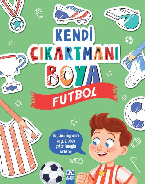 Kendi Çıkartmanı Boya - Futbol Kendi Çıkartmanı Boya - Futbol