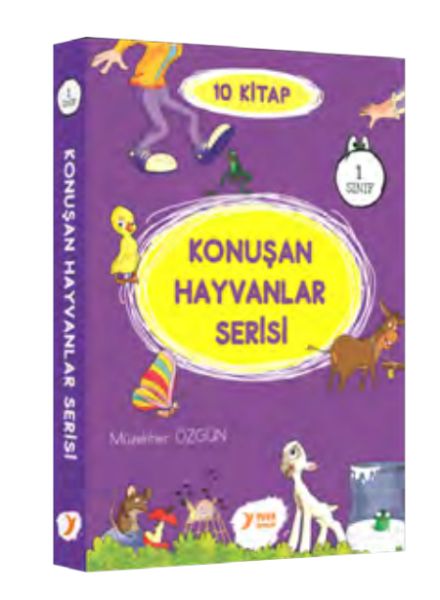 Konuşan Hayvanlar Serisi 1. Sınıf Renkli Heceli 10 Kitap Konuşan Hayvanlar Serisi 1. Sınıf Renkli Heceli 10 Kitap