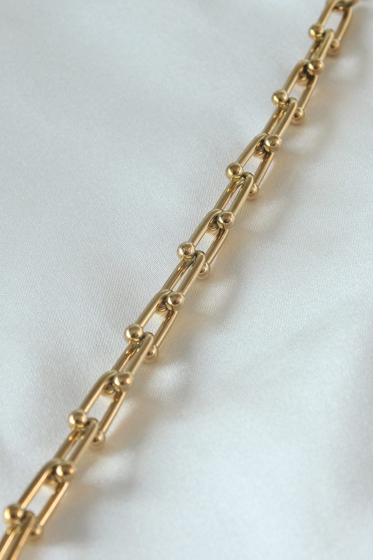 CLZ943  316L Çelik Gold Renk Tiffany Model Kadın Bileklik