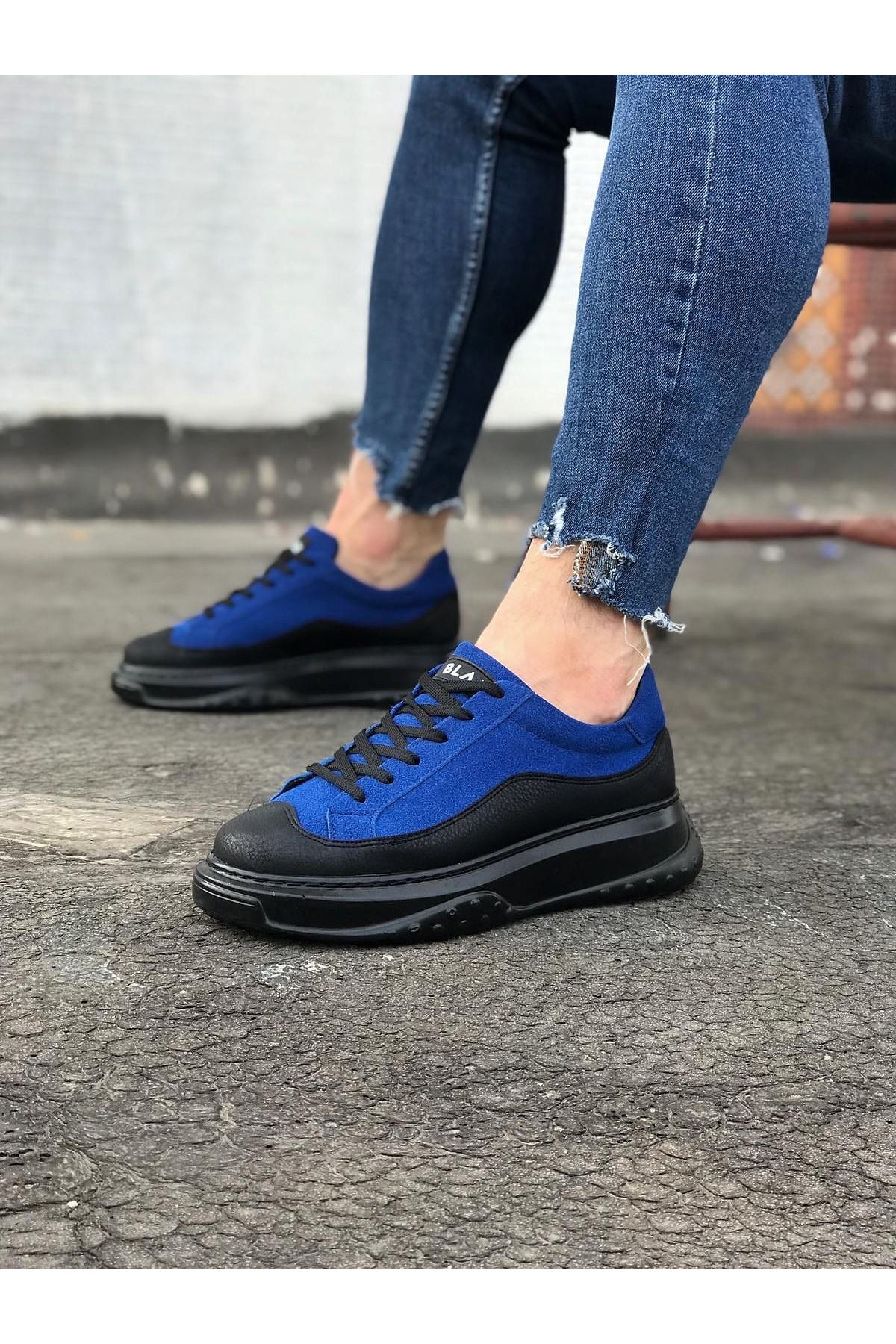 CLZ943 Kömür Mavi Erkek Ayakkabı