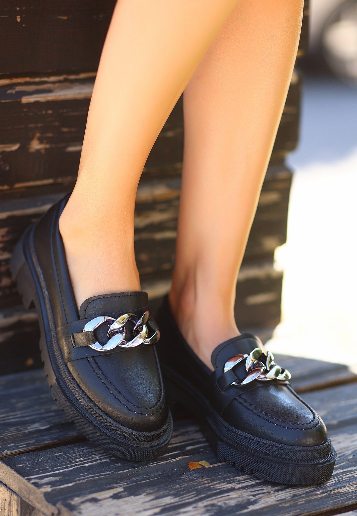 CLZ943 Siyah Cilt  Ayakkabı