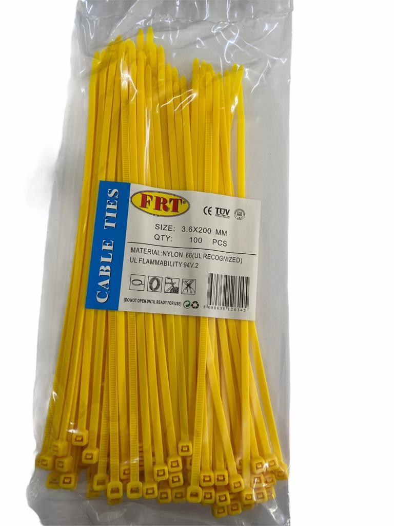 FRT Sarı 3,6X200 Kablo Bağı(CLZ)