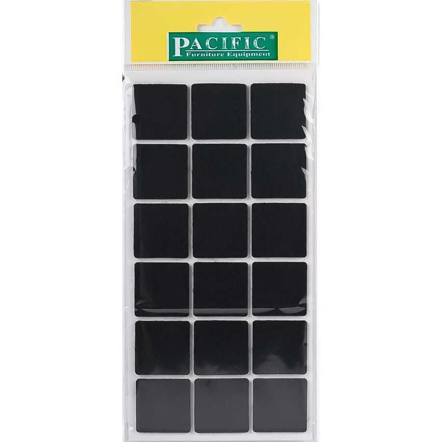Pacific 6035 BL Yapışkanlı Keçe  35 mm X 35 mm Siyah(CLZ)