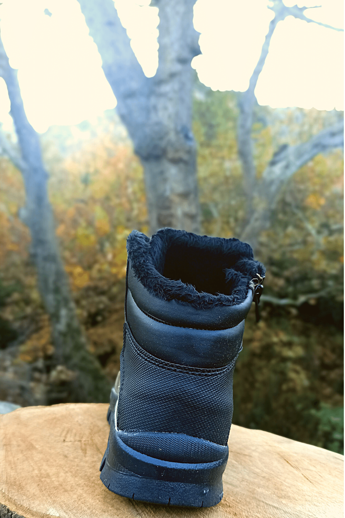Erkek Outdoor Bot Yünlü Kahve Siyah Renk Erkek Outdoor Bot Yünlü Kahve Siyah Renk