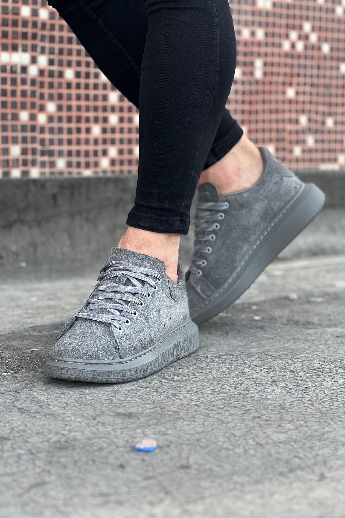 K&A KA096 Gri Süet Günlük Erkek Casual Ayakkabı K&A KA096 Gri Süet Günlük Erkek Casual Ayakkabı