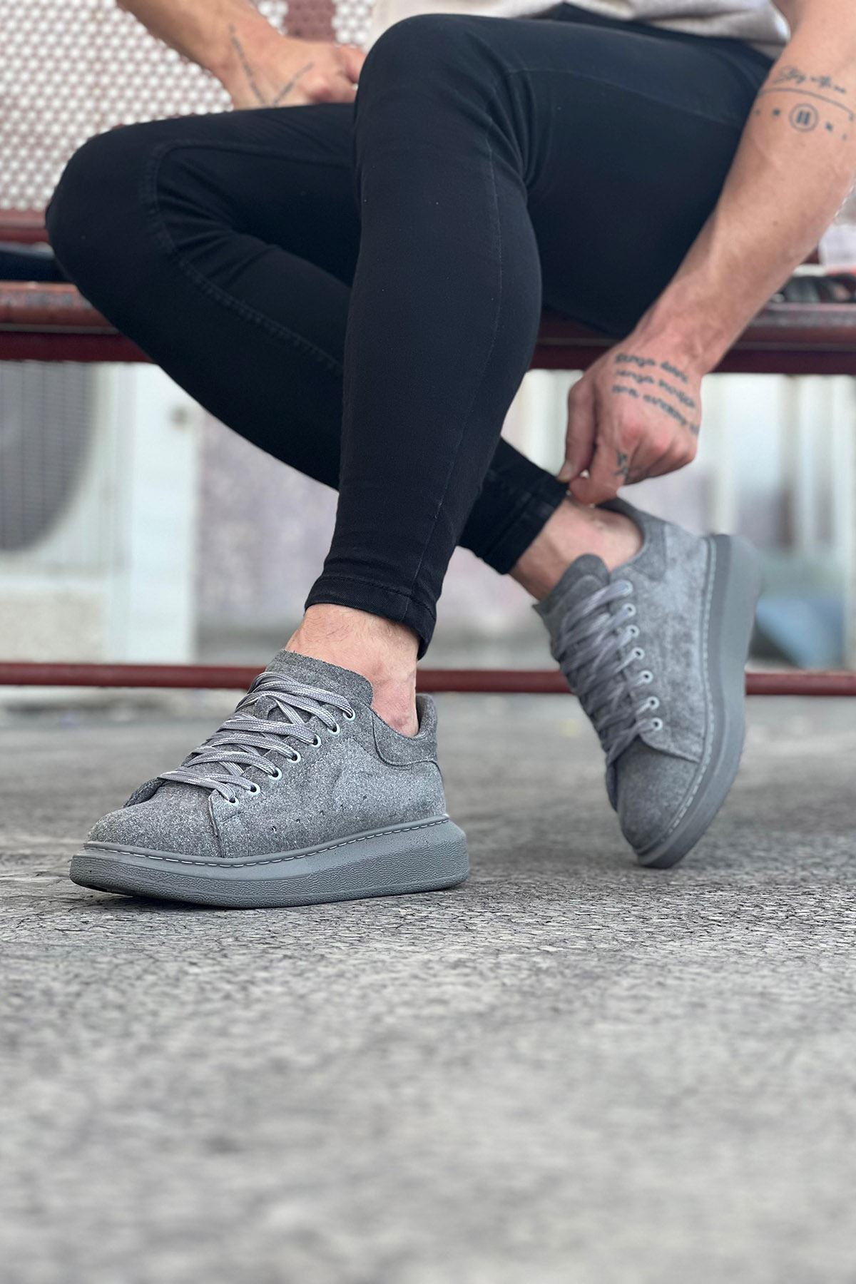 K&A KA096 Gri Süet Günlük Erkek Casual Ayakkabı K&A KA096 Gri Süet Günlük Erkek Casual Ayakkabı