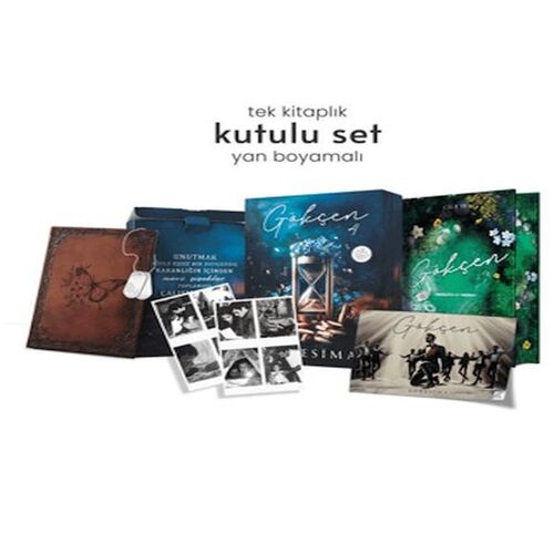 Gökçen 4 - Yan Boyamalı Hediyeli Kutu (Ciltli) Gökçen 4 - Yan Boyamalı Hediyeli Kutu (Ciltli)