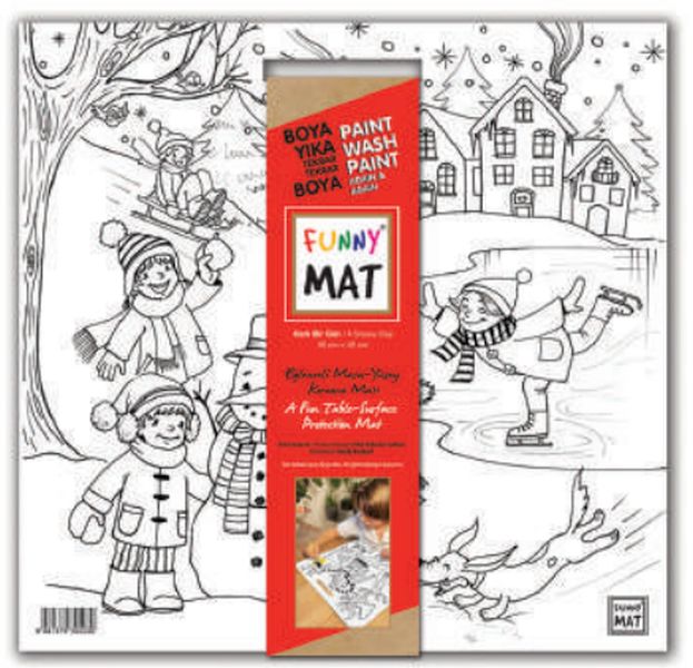 Funny Mat - Karlı Bir Gün 40x40cm Funny Mat - Karlı Bir Gün 40x40cm