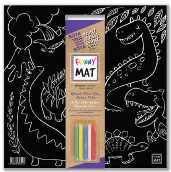 Funny Mat - Dinozorlar 40x40cm Funny Mat - Dinozorlar 40x40cm