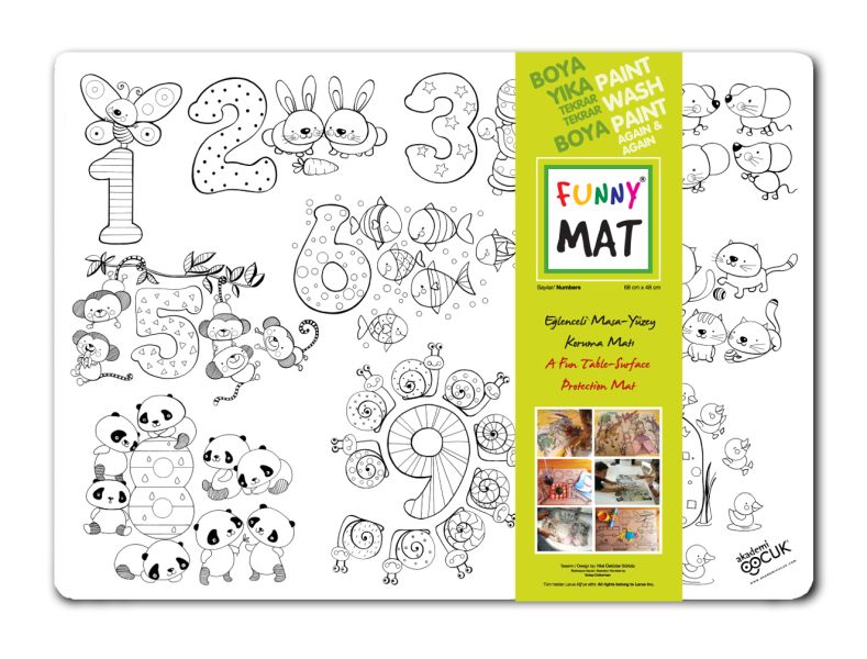 Funny Mat - Sayılar - Büyük 68x48cm