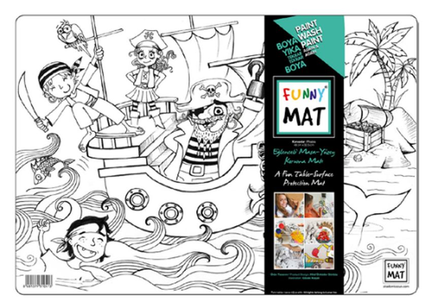 Funny Mat- Korsanlar - 33,5x48cm Funny Mat- Korsanlar - 33,5x48cm