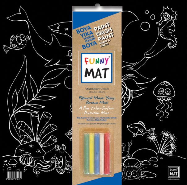 Funny Mat Black Okyanus (Tebeşirli) Funny Mat Black Okyanus (Tebeşirli)