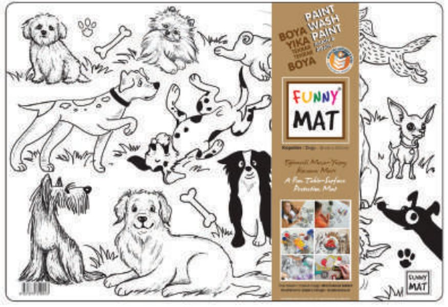 Funny Mat - Köpekler 33,5x48cm Funny Mat - Köpekler 33,5x48cm