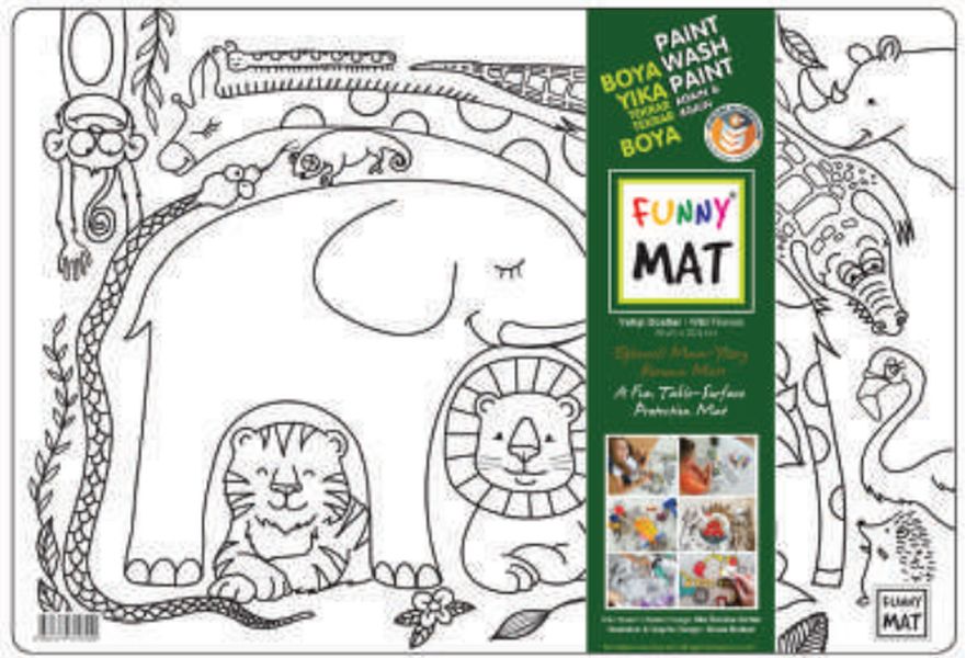 Funny Mat - Vahşi Dostlar 33,5x48cm Funny Mat - Vahşi Dostlar 33,5x48cm